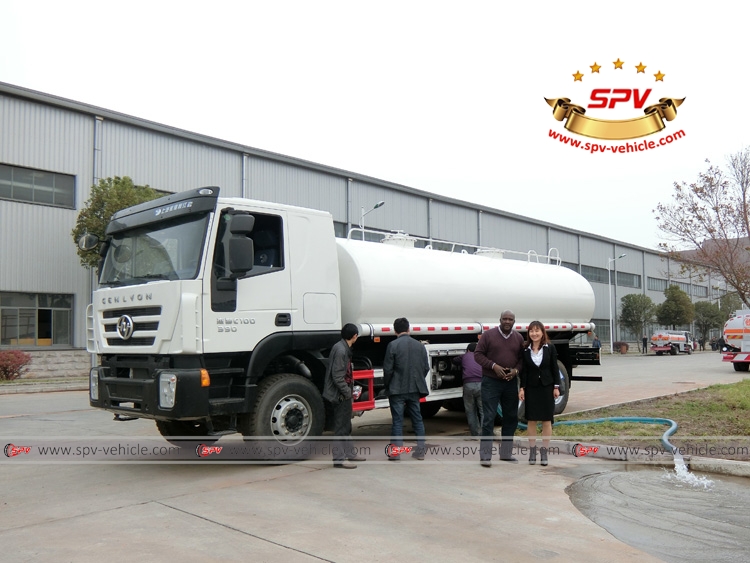 Sierra Leone client came for inspection on IVECO water bowser (Genlyon) 